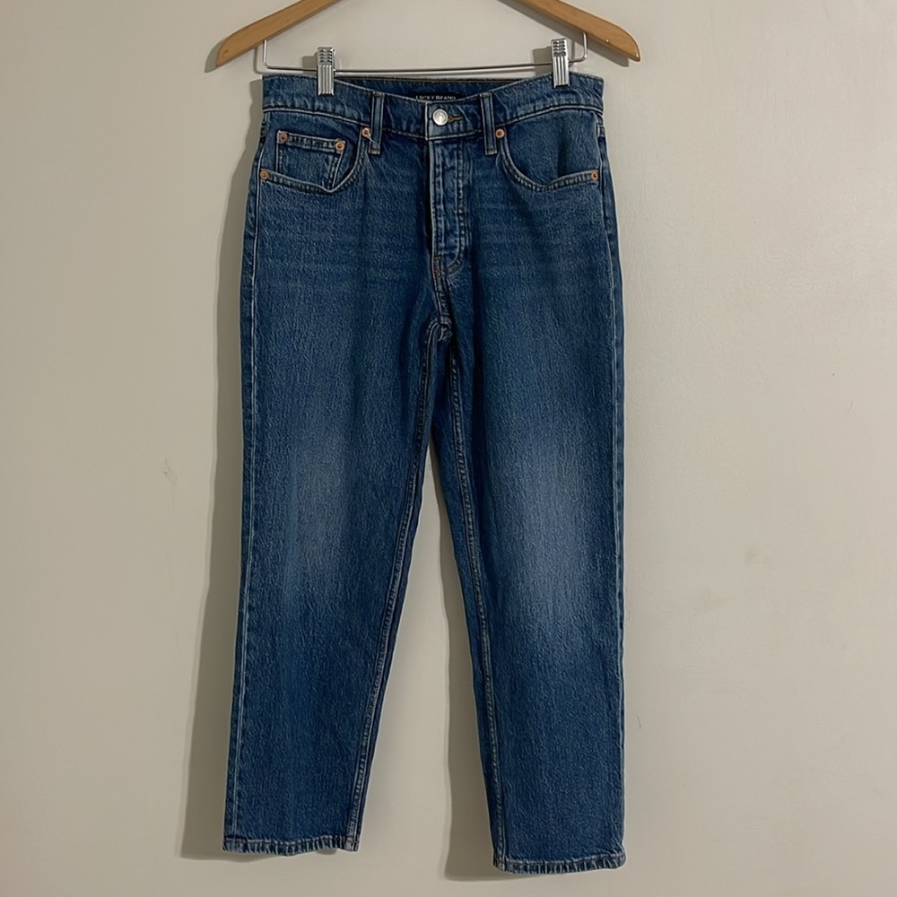Lucky Brand women’s  relaxed taper button fly jeans 0